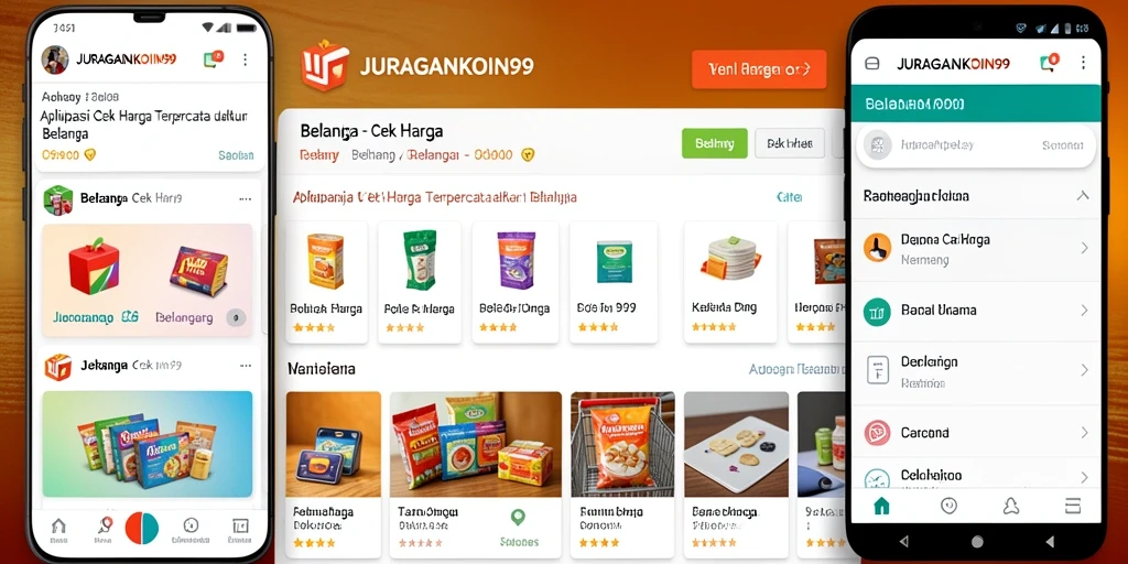 Tampilan antarmuka aplikasi JURAGANKOIN99 untuk Cek Harga yang mudah digunakan.