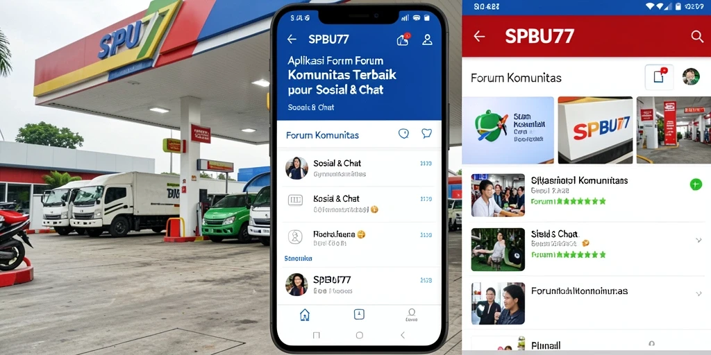 Antarmuka menarik dan fungsional SPBU77 untuk Forum Komunitas.