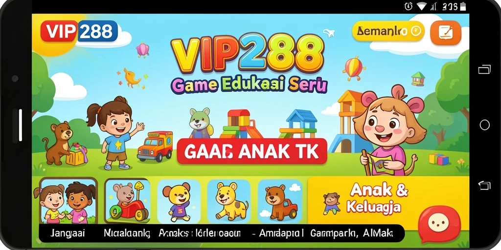 Tampilan antarmuka yang ceria dan interaktif dari VIP288.