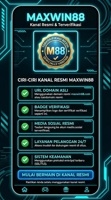 Tampilan kanal resmi maxwin88
